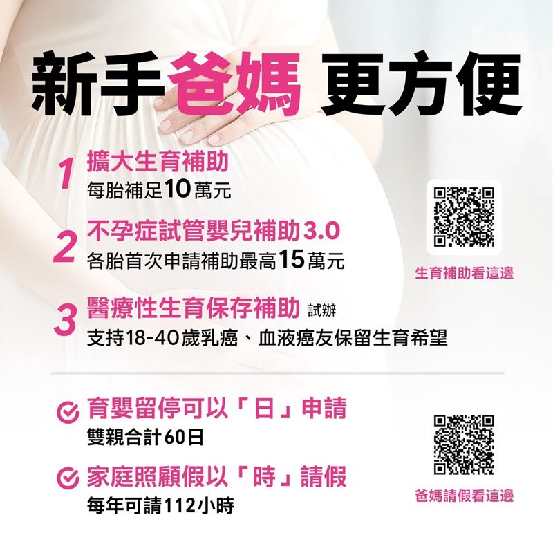 新手爸媽更方便。(圖/翻攝自民進黨臉書)