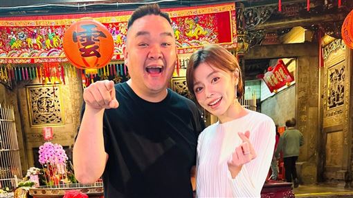 林道遠現身板橋媽祖遶境　王瞳暖喊幸福