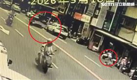 新／台中騎士撞女童單車　倒地遭輾過不治（圖／翻攝畫面）
