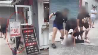 買不到烤鴨…耍狠！反遭3黑衣人壓地痛毆