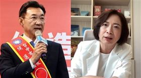 江啟臣（左）、何欣純（右）。（組合圖／翻攝自江啟臣臉書、午青LIVE YT）