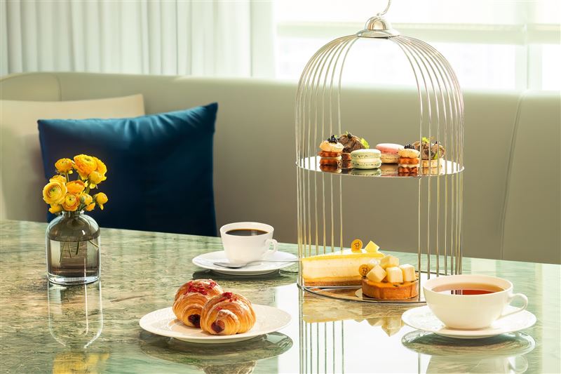 當巴黎遇見高雄PIERRE HERMÉ PARIS × THE AMNIS打造獨家限定下午茶。（圖／飯店旅宿業者提供）