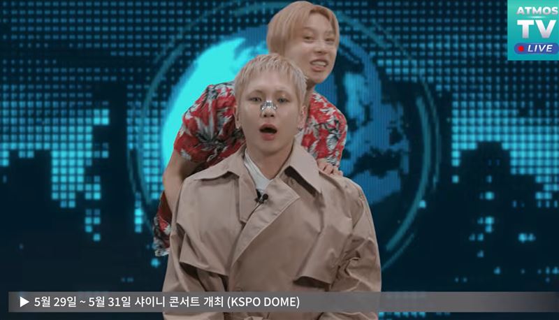 SHINee以幽默方式進行宣傳。（圖／翻攝自SHINee YT）