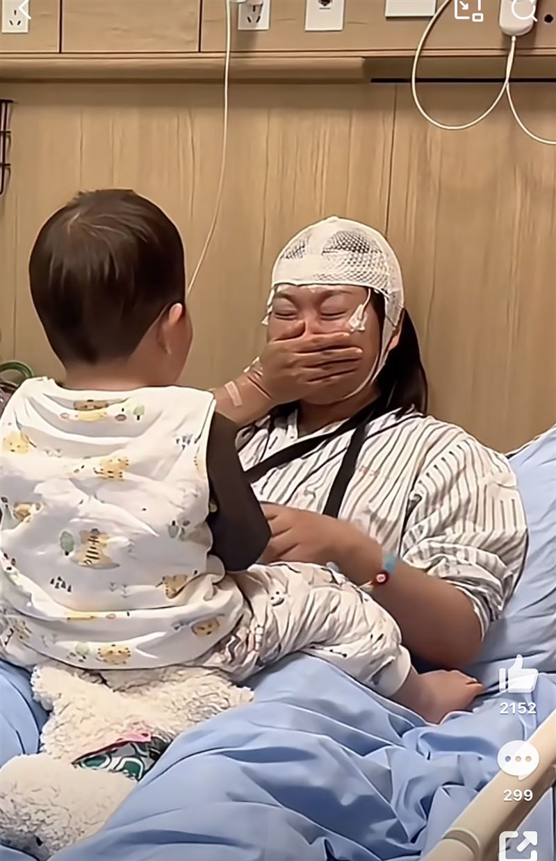 王暖暖（化名）證實罹患腦動脈瘤。（圖／翻攝自微博）