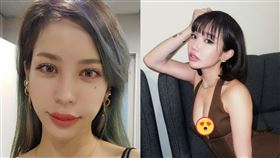 Keanna（左）指控陳芳語曾與謝和弦在錄音室吸食大麻並發生性行為，陳芳語聲請刑事自訴，法官判決出爐。（圖／翻攝自Keanna、陳芳語IG）