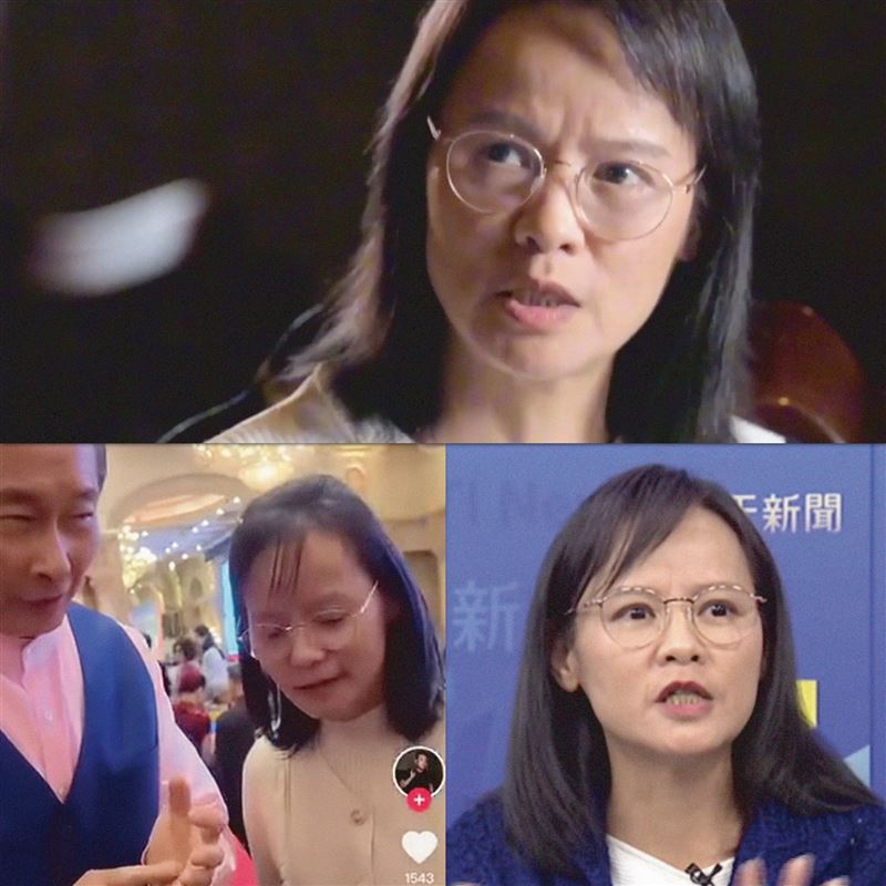北一女教師區桂芝因主張「零軍購」及「台灣人就是中國人」引發輿論熱議。（圖／翻攝自張育萌臉書）