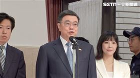 卓榮泰接受媒體聯訪。（圖／翻攝畫面）
