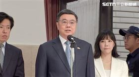 卓榮泰接受媒體聯訪。（圖／翻攝畫面）