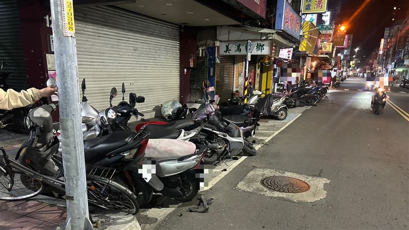 車禍事故現場情形。(圖/翻攝畫面)