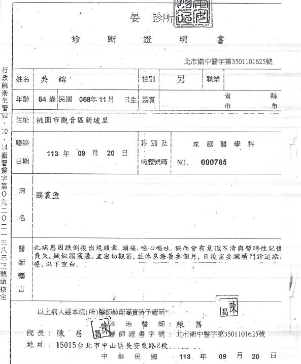 台北市「晏安診所」替受刑人開假的診斷證明，遭檢方求處重刑。（圖／桃園地檢署提供）