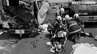國1彰化段死亡車禍！男「夾斷雙腿」慘死