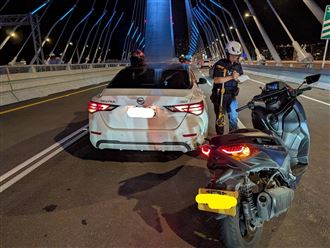 淡江大橋今通車！晚間發生「首撞」車禍