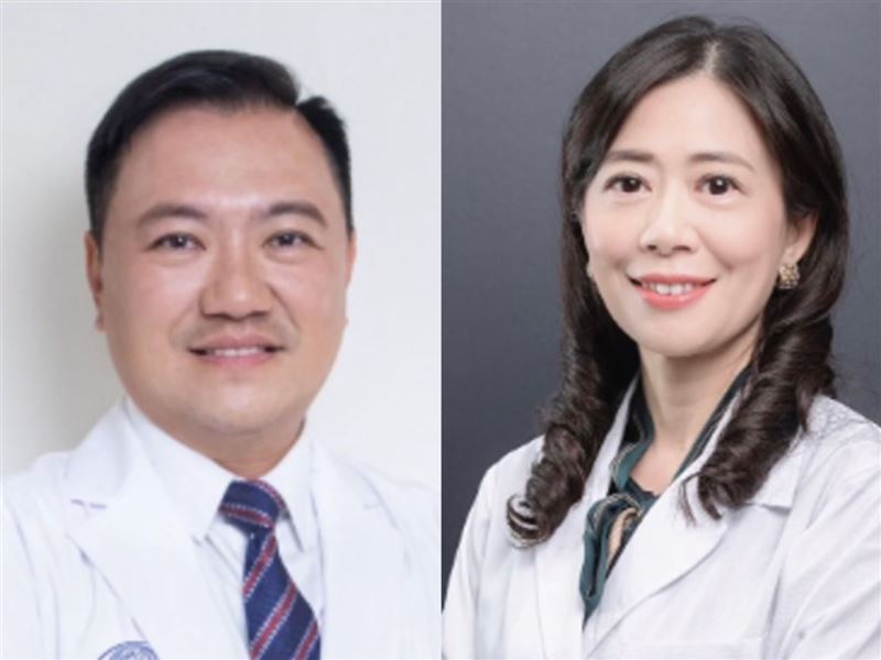 台中地檢署調查認定醫師楊孟寅（圖左）、鄭文郁（圖右）及3名醫材商涉犯醫師法、詐欺取財罪，今偵結起訴。(合成圖／翻攝自台中榮總官網)
