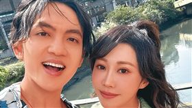 郭忠祐（左）與黃露瑤（右）被爆出秘戀多年。（圖／翻攝自臉書）