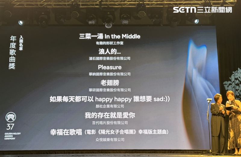 金曲獎入圍名單。（圖／記者鄭孟晃攝影）