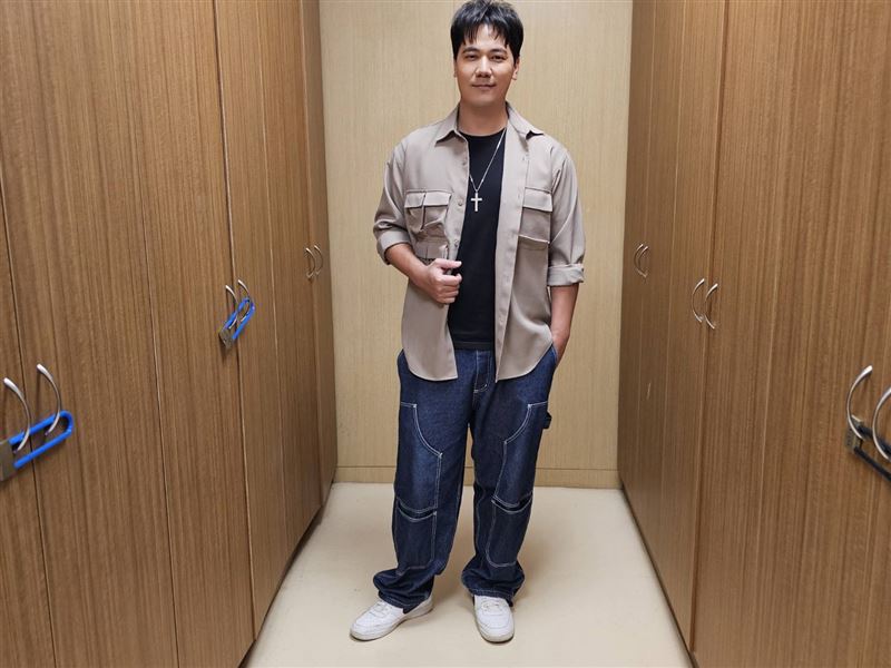 惟毅今天錄影受訪。（圖／記者蔡維歆攝影）