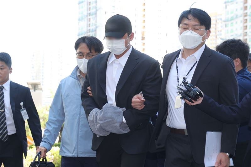 殺害導演金昌民的主嫌被逮捕。（圖／翻攝韓聯社）