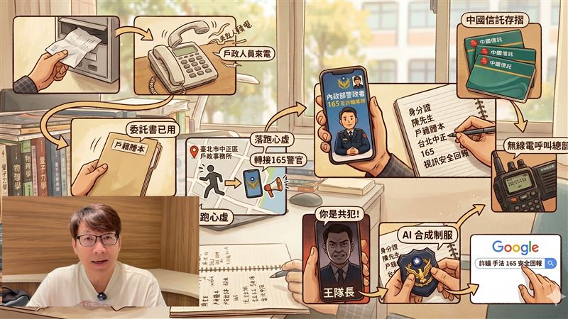 獨/揭秘AI假警165 大學教授也中招