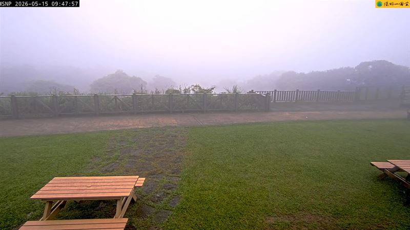 有情侶深夜到擎天崗激戰。(圖/翻攝自陽明山國家公園即時影像監視器YT)
