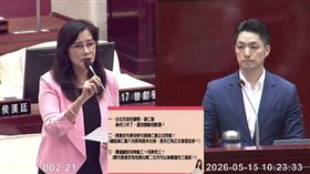 秦慧珠質疑始終和黃仁勳見不到面，6月來台是否會安排見面，蔣萬安回應，見過兩次面，這次也是尊重輝達規劃（圖／翻攝畫面）