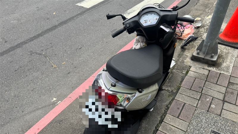 機車受損情形。(圖/翻攝畫面)