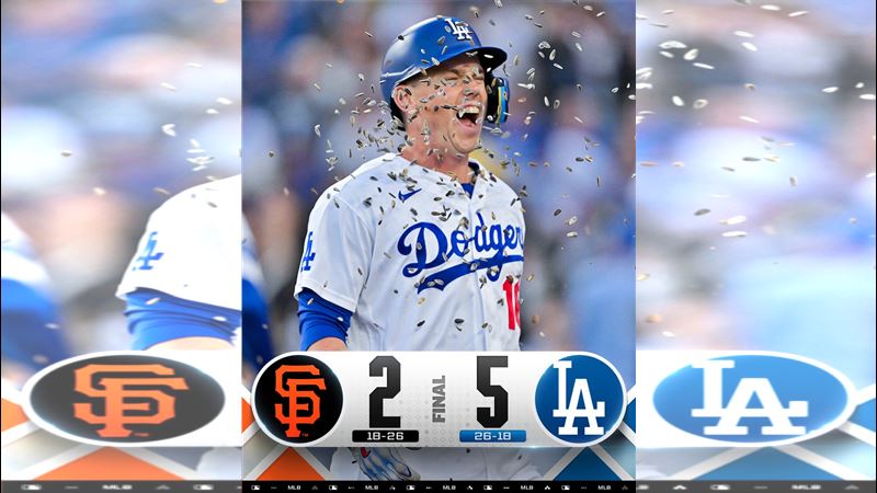 道奇5:2擊敗巨人。(圖/翻攝自MLB X)