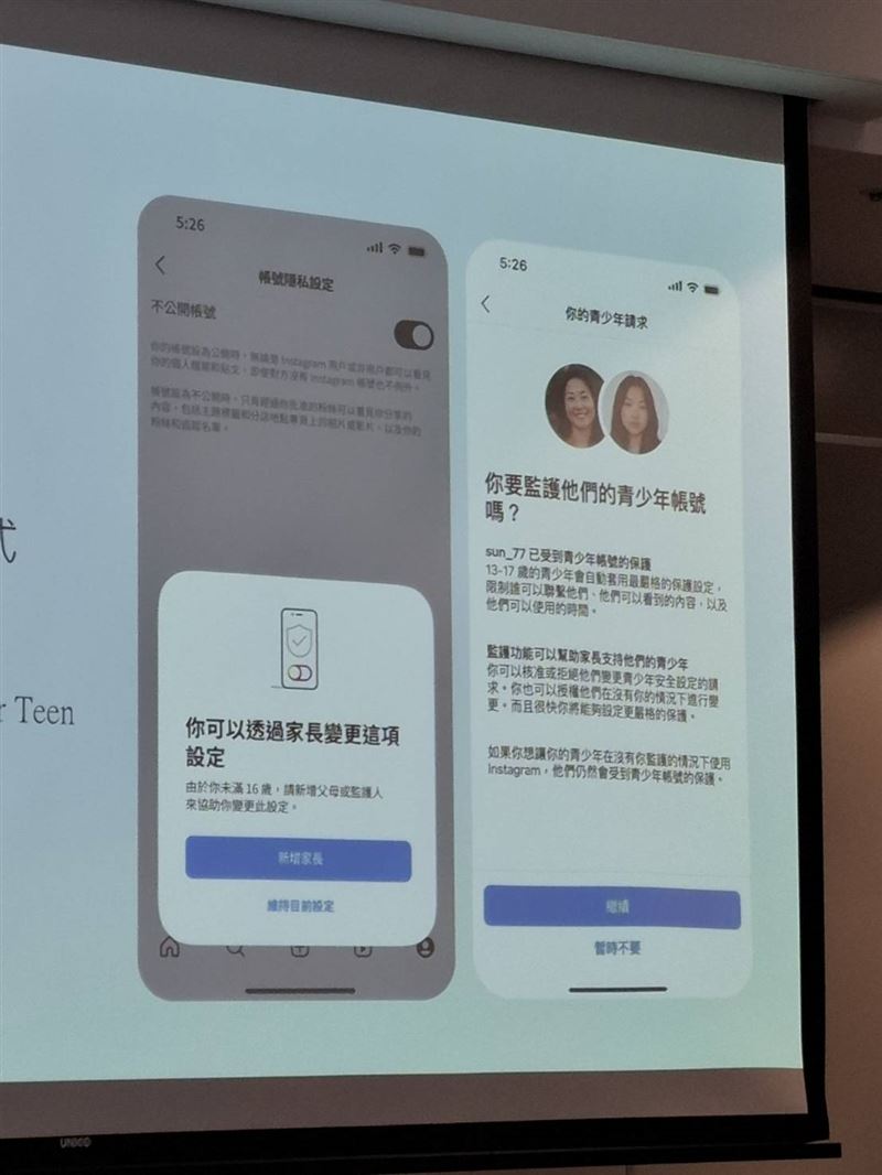 Meta今(15)日宣布將在台灣推出「青少年帳號」。(圖/記者周佩怡攝影)