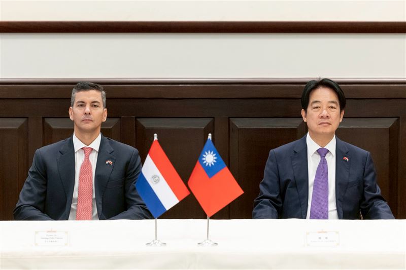 南美洲友邦巴拉圭總統貝尼亞堅定挺台，5月初率團訪台，與賴清德會面（圖／總統府提供）