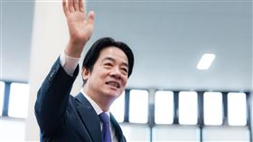 賴清德出訪非洲友邦史瓦帝尼，返國在機場發表談話（圖／總統府提供）