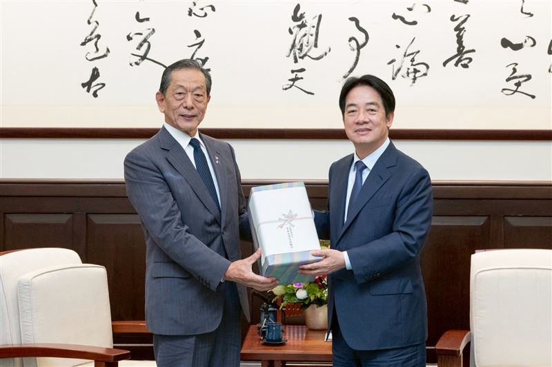 賴清德接見日本台灣交流協會會長隅修三（圖／總統府提供）