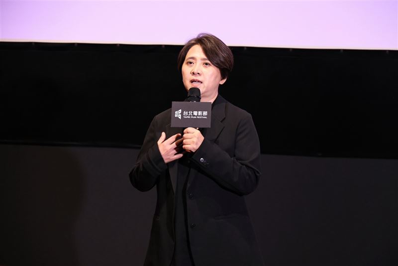 台北電影節總監李亞梅接受媒體聯訪。（圖／記者田俊彥攝影）