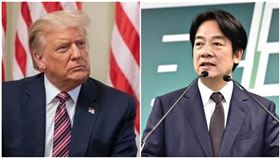 川普提到與「目前治理台灣的人」進行談話後，140億美元 的對台軍售案將揭曉。（圖／翻攝自白宮臉書、民進黨提供）
