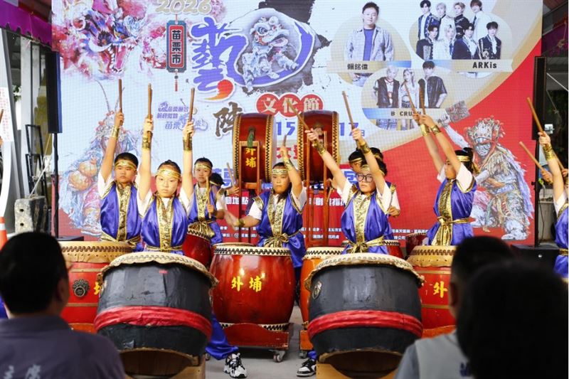 藝陣演出。（圖／翻攝自苗栗市公所粉絲專頁）