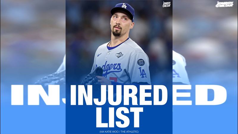 道奇王牌左投史奈爾(Blake Snell)投1場就動刀。(圖/翻攝自X平台@TalkinBaseball_)