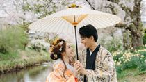 陳天仁絕美日式婚紗照曝光　圓夢披白無垢