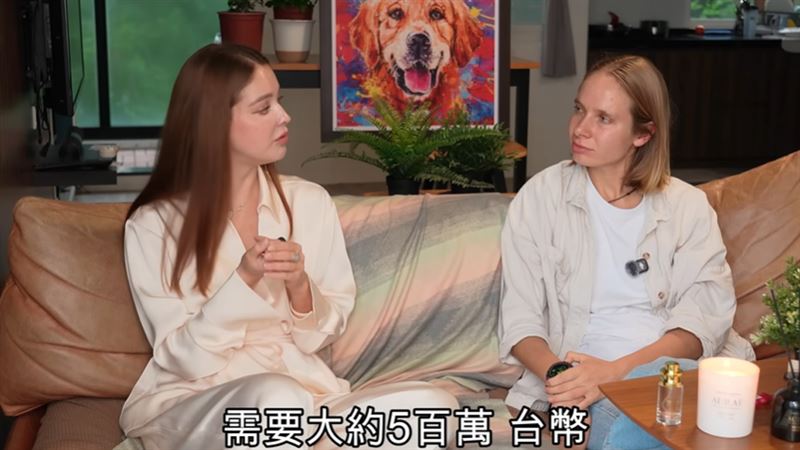 安妮揭蓋學校花費。（圖／翻攝自YT @旅遊真台灣 Lena &amp; Patrick）