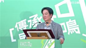 賴清德出席民進黨創黨40週年青年座談會。（圖／翻攝畫面）