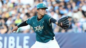 陳正毅本季首先發投2.1局失3分。（圖／台鋼雄鷹提供） 