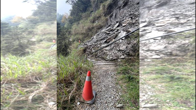 埔里強震 能高越嶺西段驚現「新崩塌點」