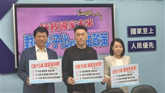 每月5千育兒補助！藍提3訴求因應少子化