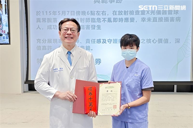 彰基X光機斷裂墜落!放射師肉身攔阻救病患