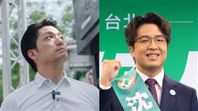 2026年台北市長選舉，民進黨由沈伯洋（右）參選，對手是現任市長蔣萬安（左）。（組合圖／翻攝自沈伯洋、蔣萬安臉書）