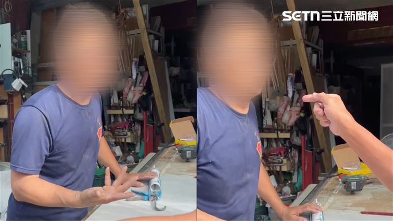 廖大乙按圖索驥，找到對方臉書，於是在昨天登門拜訪，雙方正面交鋒，唇槍舌戰，場面火爆。（圖／廖大乙提供）