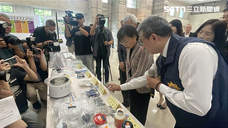 內政部長劉世芳參加刑事局毒駕成果發表記者會。（圖／記者楊忠翰攝影）