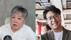 黃光芹（左）說，沈伯洋（右）的反應讓她刮目相看、大開眼界。（組合圖／翻攝自阿姐來了YouTube頻道、沈伯洋臉書)