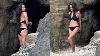48歲最辣阿嬤孫芸芸　辣曬比基尼纖腰全露