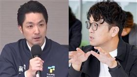 蔣萬安,沈伯洋。（圖／翻攝畫面、翻攝自沈伯洋臉書）