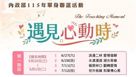 內政部今（20）日表示，單身聯誼走進國家公園，共14場次今天中午12時開放線上報名。（圖／內政部提供）
