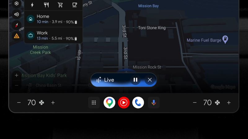 Android Auto也整合Gemini AI助理。（圖／翻攝Google網站）