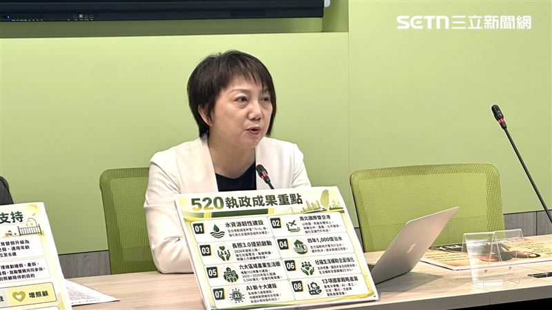 民進黨團召開輿情回應記者會范雲出席（圖／記者詹宜庭攝影）